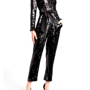 EXPRESS NWT Black Sequin jumpsuit ! Perfect for the holidays